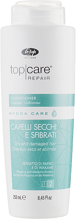 Wzmacniająca odżywka do włosów suchych i zniszczonych - Lisap Top Care Repair Hydra Care Conditioner — Zdjęcie N1