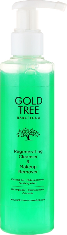 Płyn do demakijażu oczu i ust - Gold Tree Barcelona Regenerating Cleanser & Makeup Remover — Zdjęcie N1