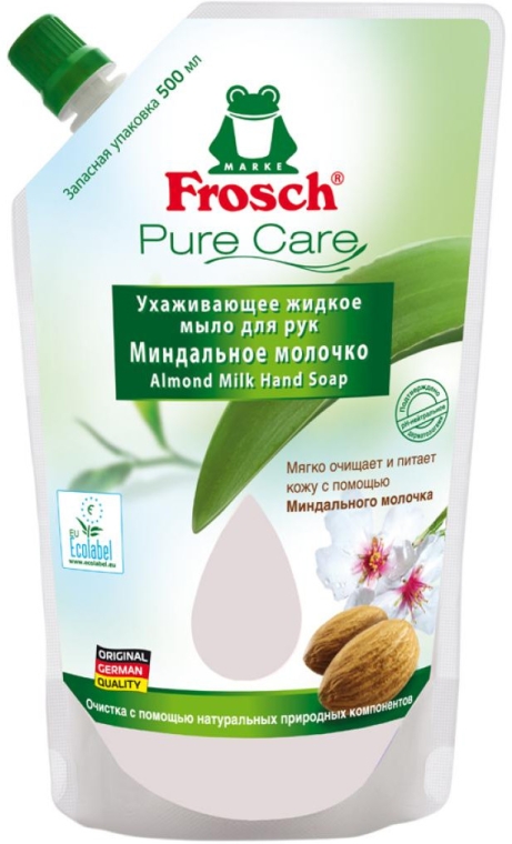 Mydło w płynie Mleczko migdałowe - Frosch Pure Care Liquid Soap (uzupełnienie)