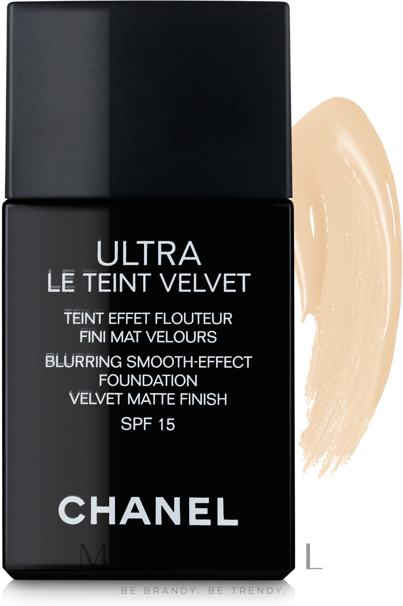 Ultralekki długotrwały podkład matujący do twarzy - Chanel Ultra Le Teint Velvet Blurring Smooth-Effect Foundation SPF 15 — Zdjęcie 10 - Beige