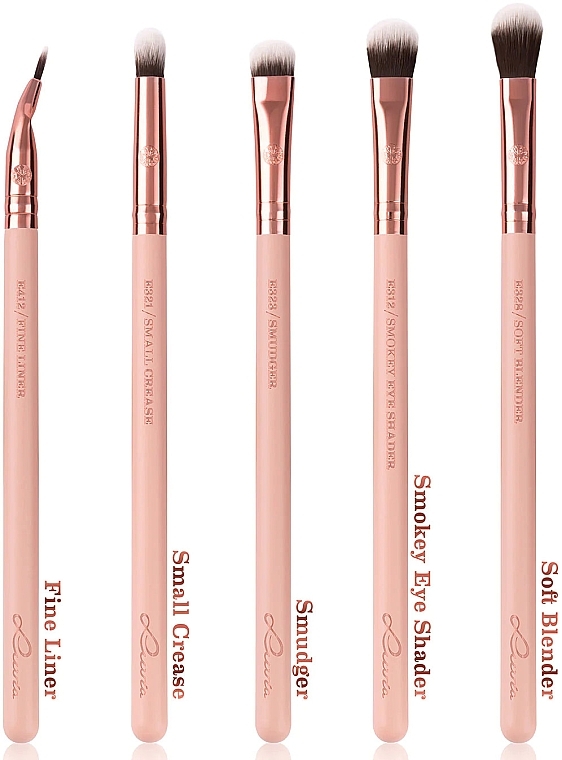 Zestaw pędzli do makijażu, 10 szt. - Luvia Cosmetics Rose Golden Vintage Brush Expansion Set — Zdjęcie N2