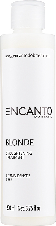Produkt do keratynowego prostowania włosów blond - Encanto Do Brasil Blonde Straightening Treatment — Zdjęcie N1