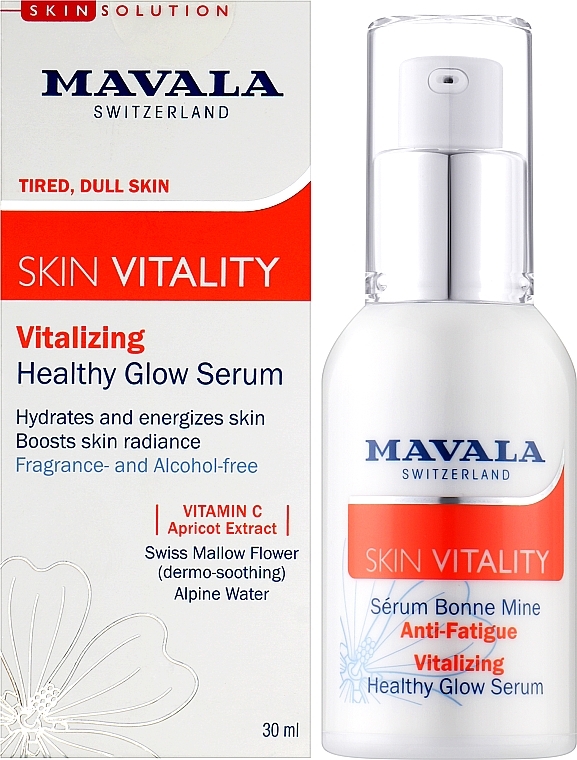 Stymulujące serum przywracające skórze blask - Mavala Vitality Vitalizing Healthy Glow Serum — Zdjęcie N2