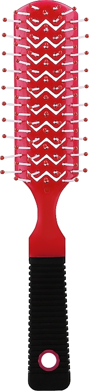 Szczotka do włosów, 21,4 cm, czerwona - Ampli — Zdjęcie N1