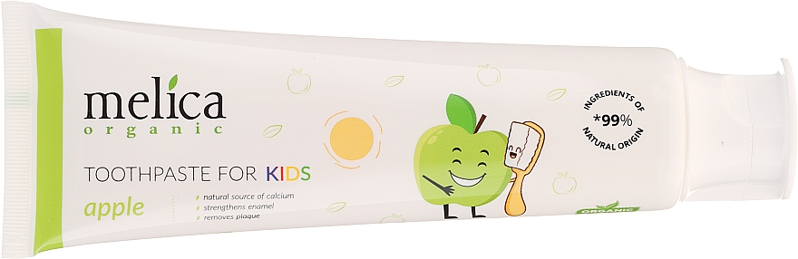 Pasta do zębów dla dzieci Jabłko - Melica Organic Toothpaste For Kids Apple — Zdjęcie N4