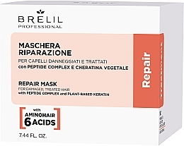 Rewitalizująca maska do włosów - Brelil Repair Treatment Repair Mask — Zdjęcie N2