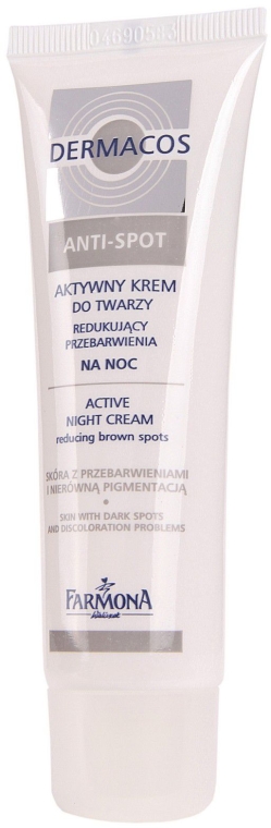 Aktywny krem do twarzy redukujący przebarwienia na noc - Farmona Professional Dermacos Anti-Spot Active Night Cream — Zdjęcie N3