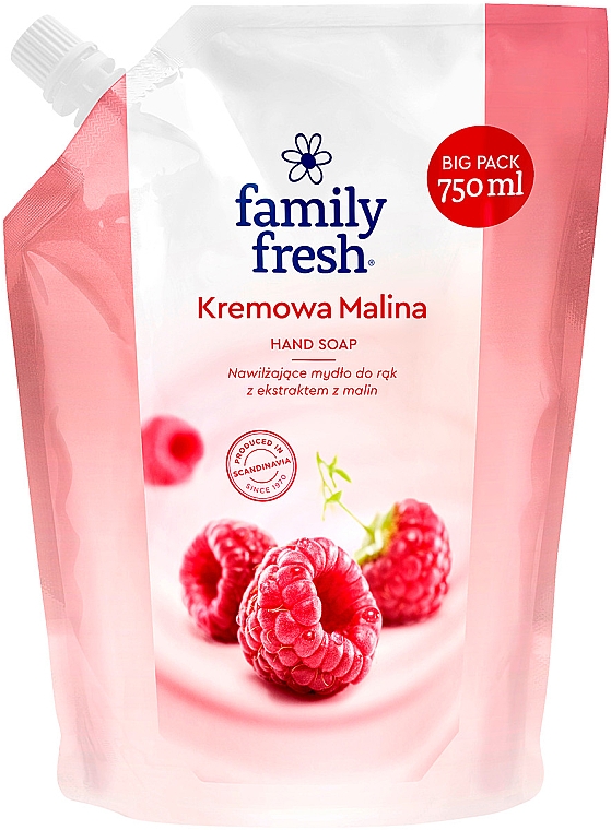 Mydło do rąk z ekstraktem z malin - Family Fresh Raspberry Hand Soap (wkład uzupełniający) — Zdjęcie N1