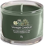 Aromatyczna mini-świeca w szklance - Yankee Candle Silver Sage & Pine — Zdjęcie N1