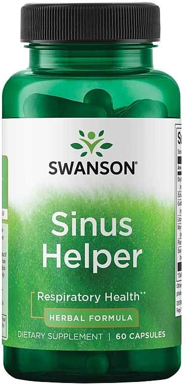 Suplement diety na zapalenie zatok - Swanson Sinus Helper — Zdjęcie N1