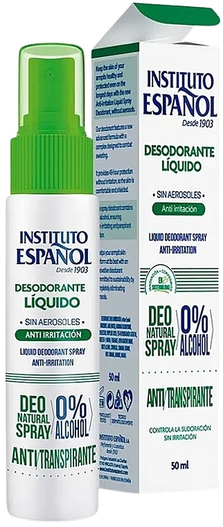 Dezodorant łagodzący podrażnienia - Instituto Espanol Anti-Irritation Liquid Deodorant — Zdjęcie N1