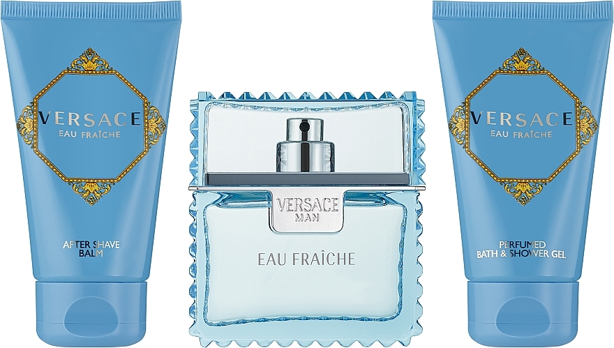 Versace Man Eau Fraiche - Zestaw (edt 50 ml + sh/gel 50 ml + ash/b 50 ml) — Zdjęcie N3