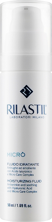 Nawilżający fluid przeciwstarzeniowy minimalizujący pierwsze zmarszczki - Rilastil Micro Moisturizing Fluid