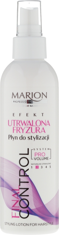 Spray do układania włosów Trwała fryzura - Marion Professional Final Control — Zdjęcie N1