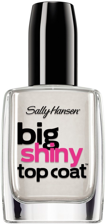 Intensywnie błyszczący lakier nawierzchniowy do paznokci - Sally Hansen Big Shiny Top Coat