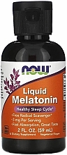 Kup Melatonina w płynie - Now Foods Liquid Melatonin 