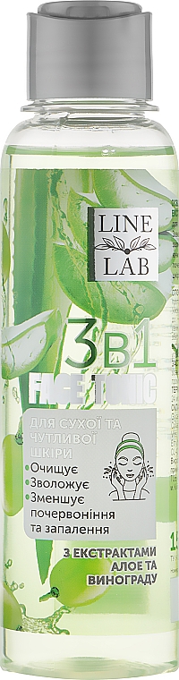 Tonik do twarzy z ekstraktem z aloesu i winogron - Line Lab