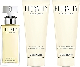 Calvin Klein Eternity For Women - Zestaw (edp/50 ml + b/lot/100 ml + sh/gel/100 ml) — Zdjęcie N1