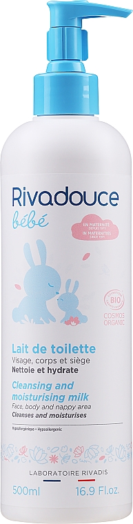 Delikatne mleczko oczyszczające do ciała dla niemowląt i dzieci - Rivadouce Bebe Cleansing Milk — Zdjęcie N1