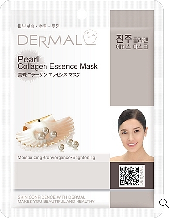 Maska na twarz z kolagenem z perłami - Dermal Pearl Collagen Essence Mask  — Zdjęcie N1