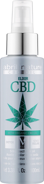 Olejek do włosów Detox elixir z olejem konopnym - Abril et Nature CBD Cannabis Oil Elixir — Zdjęcie N1