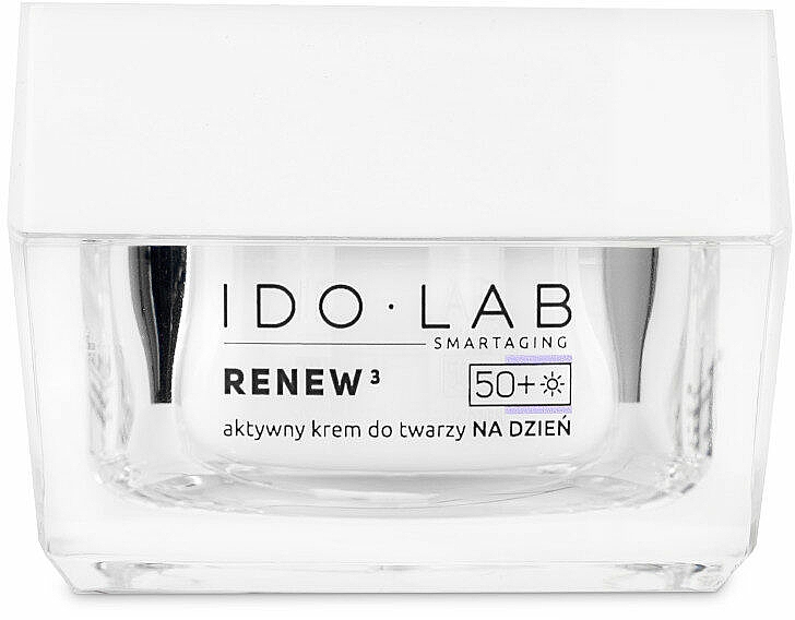 Aktywny krem do twarzy na dzień 50+ - Idolab Renew3 Cream