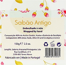 Naturalne mydło ręcznie robione w kostce Piwonie - Essências de Portugal Handmade Soap Olive Oil — Zdjęcie N2