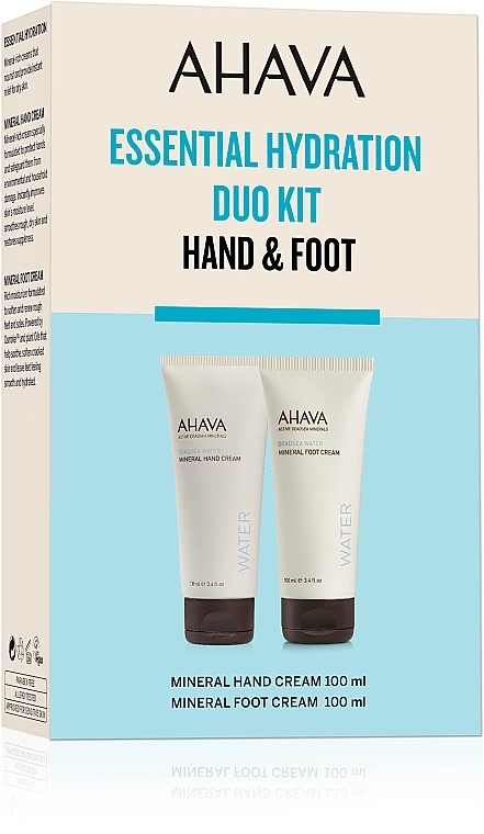 Zestaw nawilżających kremów do rąk i stóp - Ahava Kit Duo Water Hand & Foot