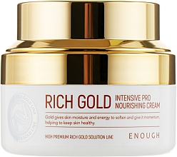Kup Intensywnie odżywiający krem do twarzy na bazie jonów złota - Enough Rich Gold Intensive Pro Nourishing Cream