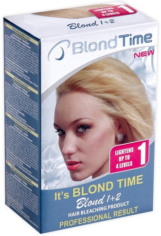 Farba-rozjaśniacz do włosów, rozjaśnienie do 4 tonów N1 - Blond Time Blond 1+2 Hair Bleaching Product — Zdjęcie N1