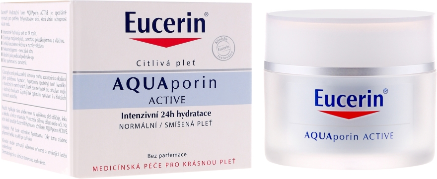 Krem do twarzy - Eucerin AquaPorin Active Deep Long-lasting Hydration For Normal To Mixed Skin