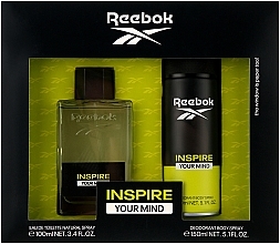 Reebok Inspire Your Mind - Zestaw (edt 100 ml + deo 150 ml) — Zdjęcie N1