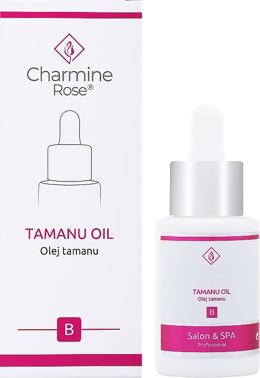 Olej tamanu do twarzy i ciała - Charmine Rose Tamanu Oil (z pipetą) — Zdjęcie N1