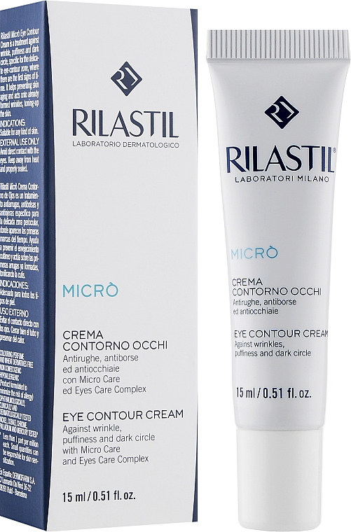 Przeciwstarzeniowy krem pod oczy - Rilastil Micro Eye Contour Cream — Zdjęcie N2