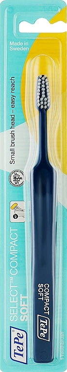 Select Compact Soft szczoteczka do zębów, miękka, ciemnoniebieska - TePe Comfort Toothbrush — Zdjęcie N1