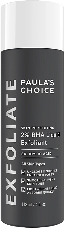 Tonik z kwasem salicylowym 2% - Paula's Choice Skin Perfecting 2% BHA Liquid Exfoliant — Zdjęcie N1