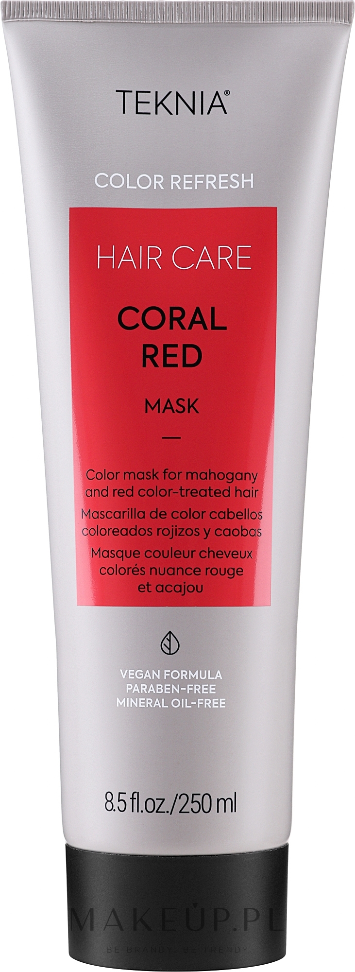 Maska odświeżająca kolor do włosów w odcieniach czerwieni - Lakmé Teknia Coral Red Mask Refresh — Zdjęcie 250 ml