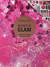Духи, Парфюмерия, косметика Zestaw Kalendarz adwentowy, 24 produkty - Makeup Revolution 24 Days of Glam Advent Calendar
