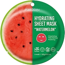 Nawilżająca maska Watermelon - Purederm Hydrating Sheet Mask — Zdjęcie N1