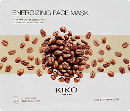 Hydrożelowa energetyzująca maska do twarzy z ekstraktem z kawy - Kiko Milano Energizing Face Mask — Zdjęcie N1