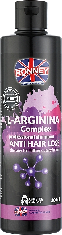 Szampon do włosów osłabionych i nadmiernie wypadających - Ronney Professional L-Arginina Complex Anti Hair Loss Shampoo — Zdjęcie N2