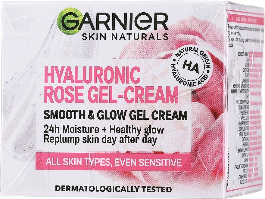 PRZECENA! Regulujący żel-krem do twarzy - Garnier Skin Naturals Hyaluronic Rose Gel Cream * — Zdjęcie N1