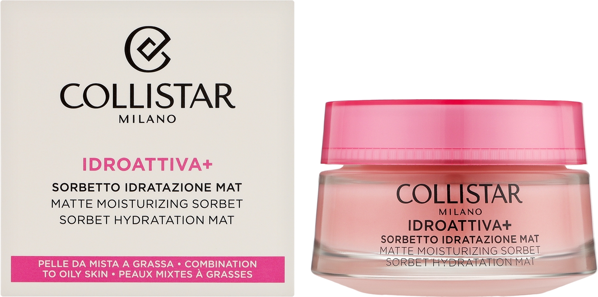 Matujący krem-sorbet do skóry mieszanej i tłustej - Collistar Idroattiva+ Matte Moisturising Sorbet — Zdjęcie 50 ml