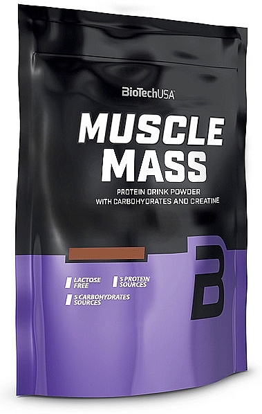 Koktajl proteinowy Wanilia - BioTechUSA Muscle Mass Drink Powder — Zdjęcie N1