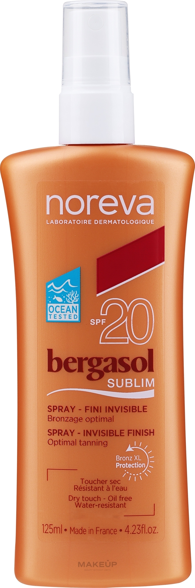 Przeciwsłoneczny olejek do ciała SPF 20 - Noreva Laboratoires Bergasol Sublim Satiny Sun Oil — Zdjęcie 125 ml