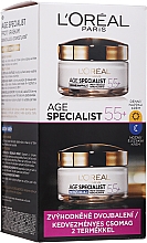 Zestaw - L'Oreal Paris Age Expert 55+ (2 x cr 50 ml) — Zdjęcie N1