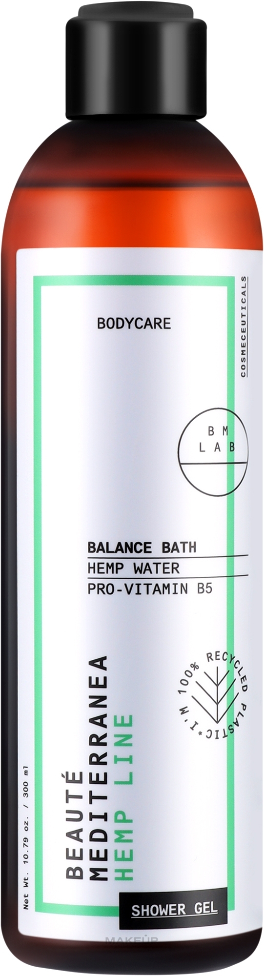 Oczyszczający żel pod prysznic - Beauté Mediterranea Hemp Line Shower Gel Balance Bath — Zdjęcie 300 ml