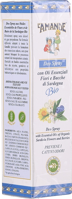 PRZECENA! Dezodorant w sprayu - L'Amande Fiori e Bacche di Sardegna Deodorant Spray * — Zdjęcie N1