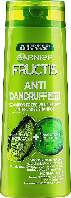 Przeciwłupieżowy szampon wzmacniający 2 w 1 do włosów - Garnier Fructis — Zdjęcie N5