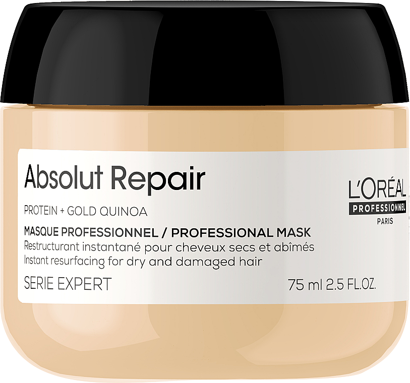 PREZENT! Regenerująca maska do włosów zniszczonych - L'Oreal Professionnel Absolut Repair Gold Quinoa +Protein Mask — Zdjęcie N1